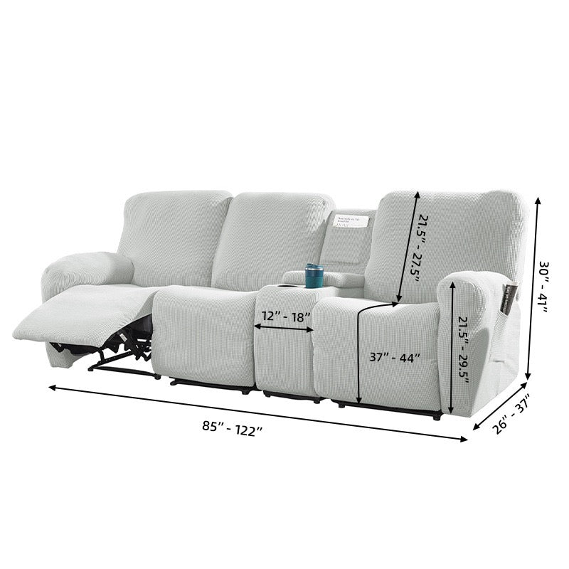 Lying Chair Sofa Cover With Center Console