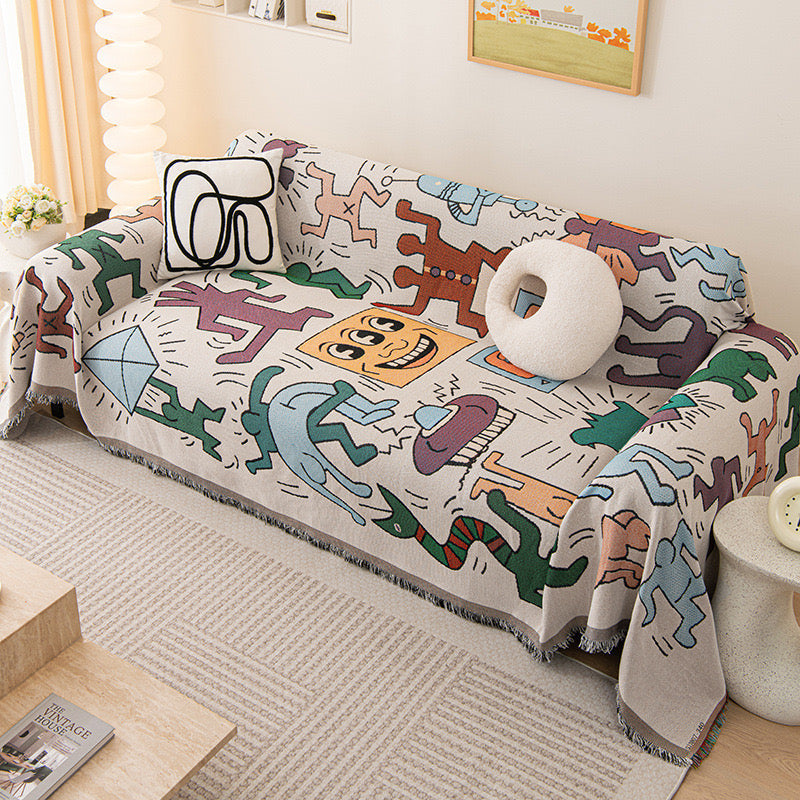 Cartoon Bohemian Sofa Cover