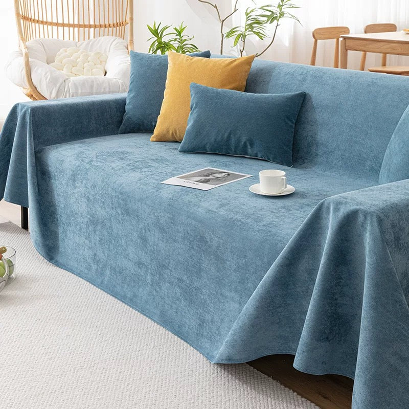 Fabric Solid Color Waterproof Sofa Cover