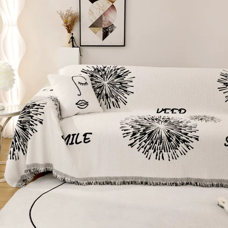 Nordic Style Fireworks Sofa Cover