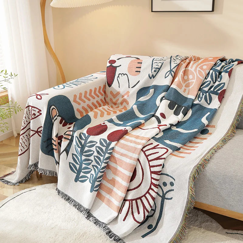 Cartoon Bohemian Sofa Cover