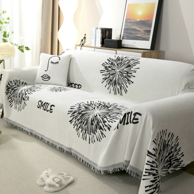 Nordic Style Fireworks Sofa Cover