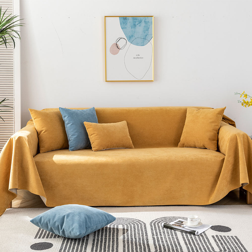 Fabric Solid Color Waterproof Sofa Cover